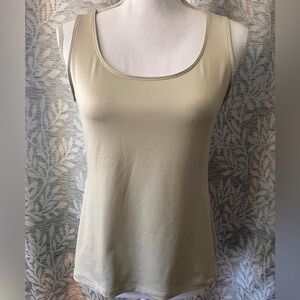 Charter Club Women's Cream & Navy Pair of Tank Tops petite medium